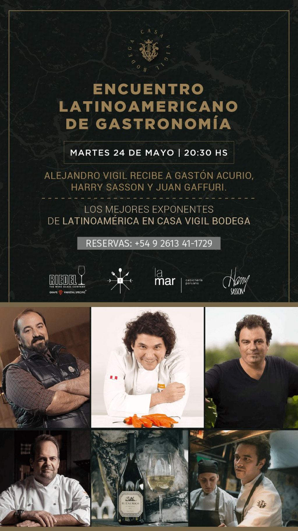 El "Encuentro Latinoamericano de Gastronomía" se desarrollará en Casa Vigil.