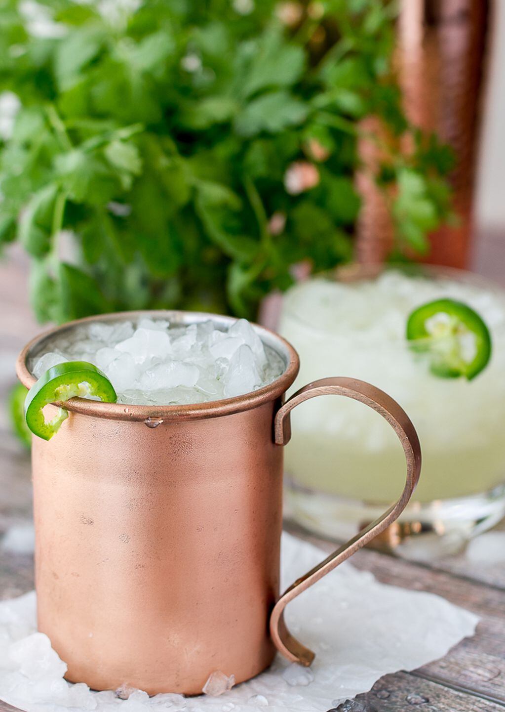 Moscow Mule con jalapeño.