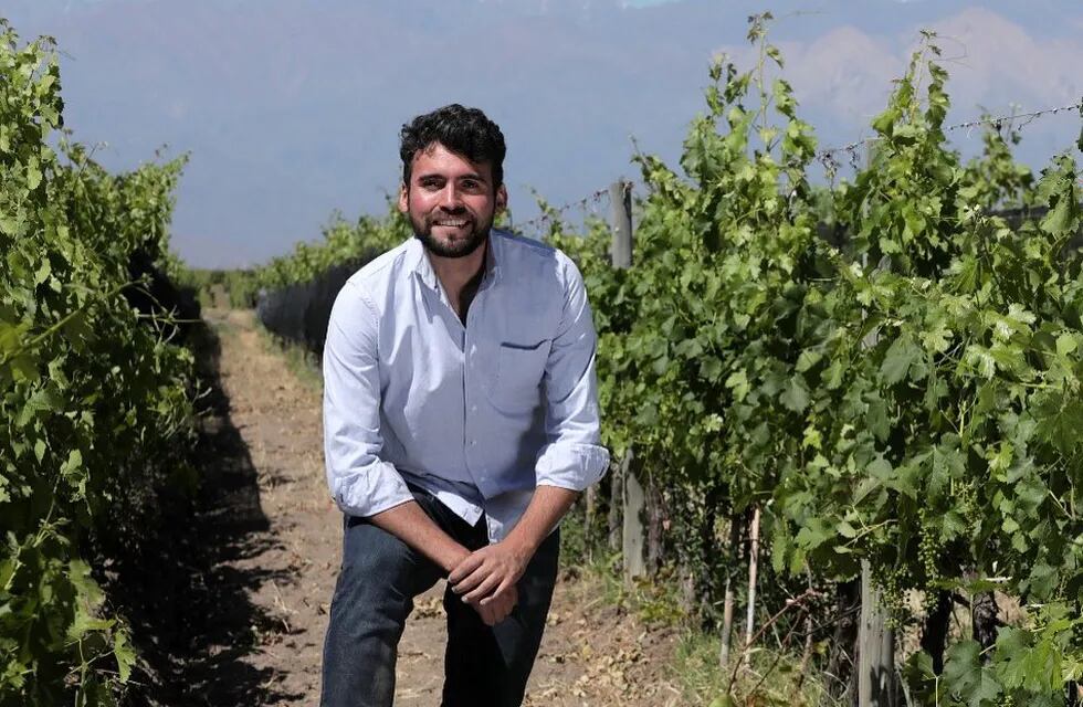 Franco Bastías es el ingeniero agrónomo de Domaine Bousquet. -Gentileza