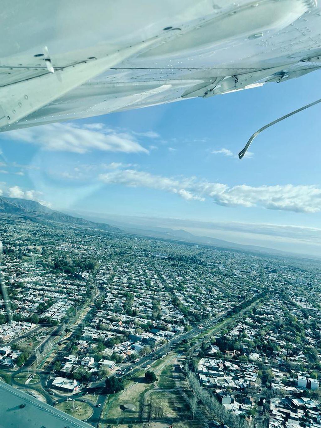 La vista desde el avión Safari. - Los Andes