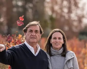 Carlos y Paula Pulenta, tercera y cuarta generación de la familia ligada a la industria vitivinícola