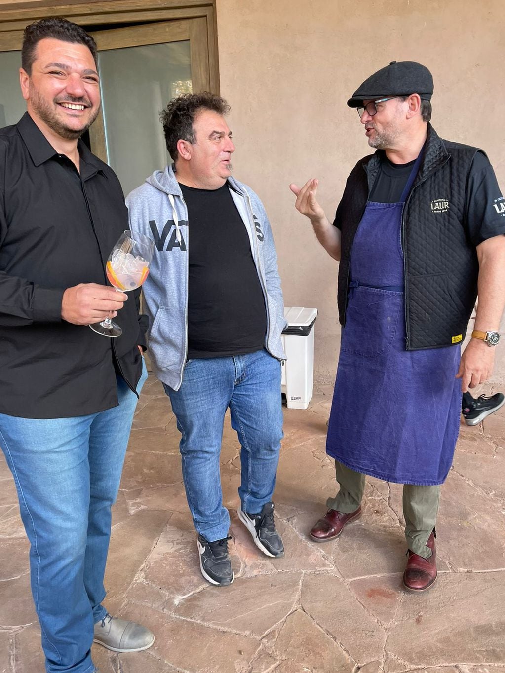 Gabriel Guardia, Alejandro Vigil y Christophe Krywonis. - Los Andes