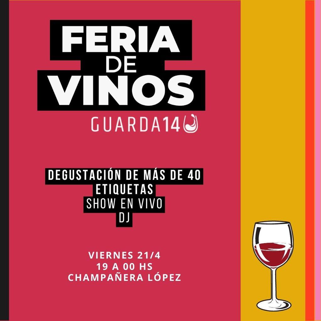 Feria de Vinos Guarda14, el 21 de abril en Maipú.
