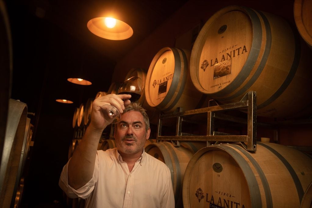 El enólogo Richard Bonvin, el responsable de Finca La Anita. - Ignacio Blanco / Los Andes