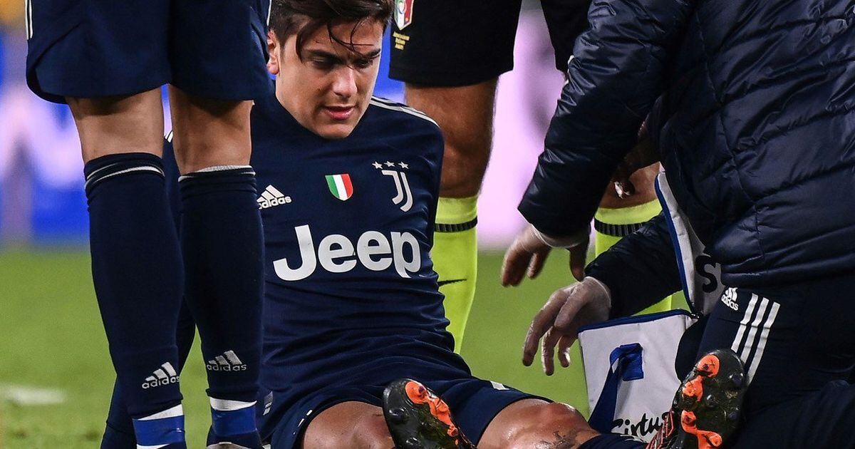 Paulo Dybala se lesionó en una rodilla y es baja en la Juventus