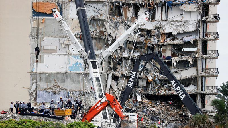 Concluyó la búsqueda de sobrevivientes entre los escombros del edificio que colapsó en Miami