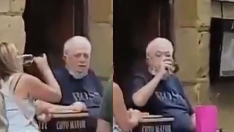 Escracharon a Ginés González García tomando vino en un bar de Madrid y el video se hizo viral