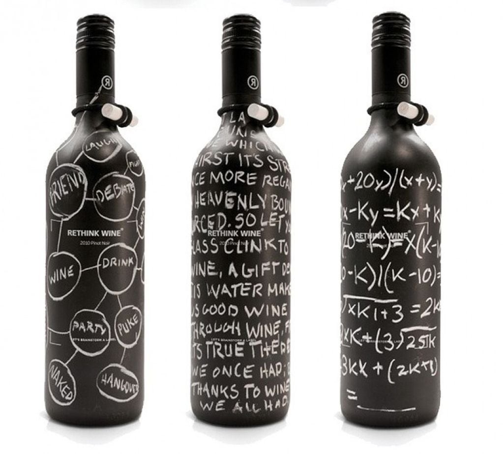 Rethink Wine es un ejemplo de bodega que apela a las etiquetas vanguardistas.