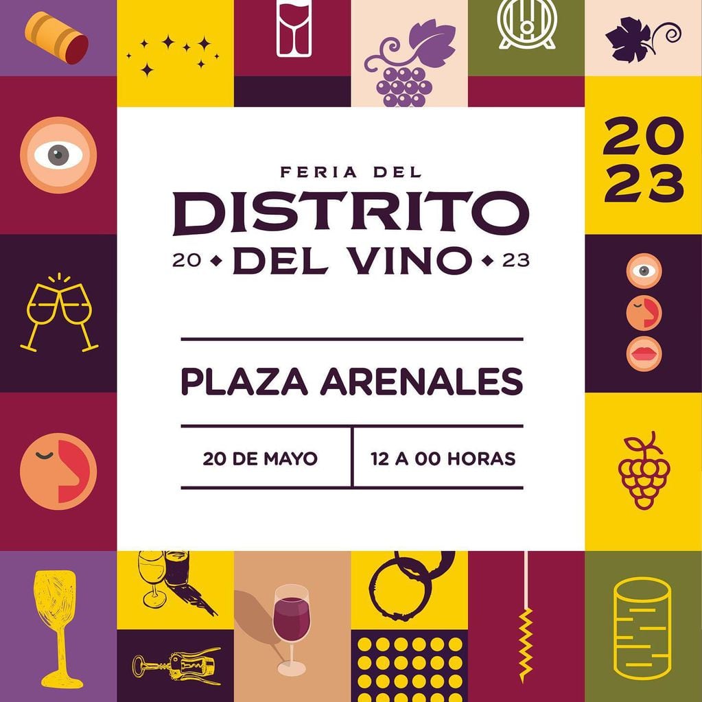 Feria del Distrito del Vino, en Plaza Arenales - Buenos Aires.