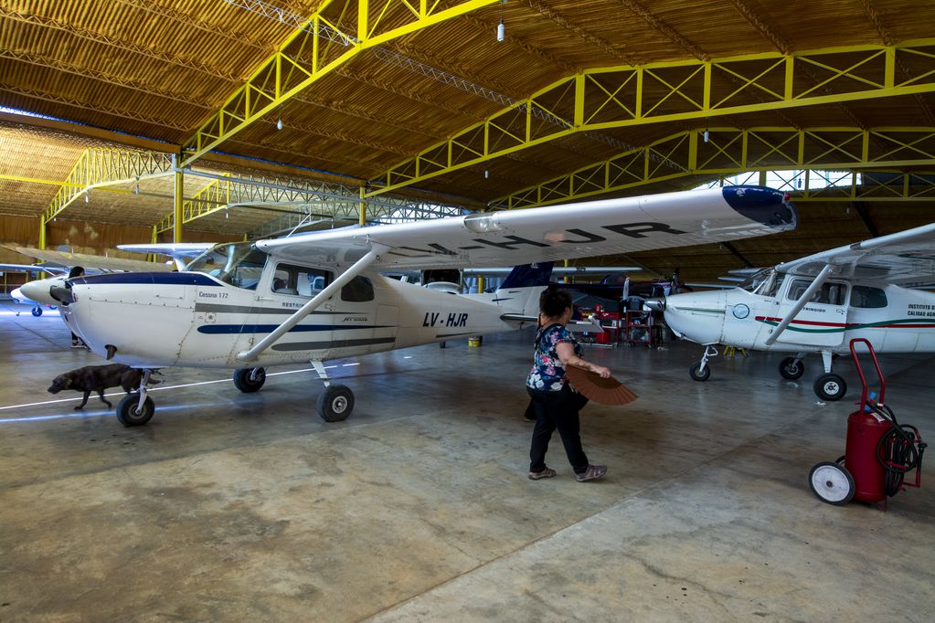 Aerotec es una de las pocas fábricas de aviones de la región. - Foto: Patricio Caneo / Municipalidad de Rivadavia