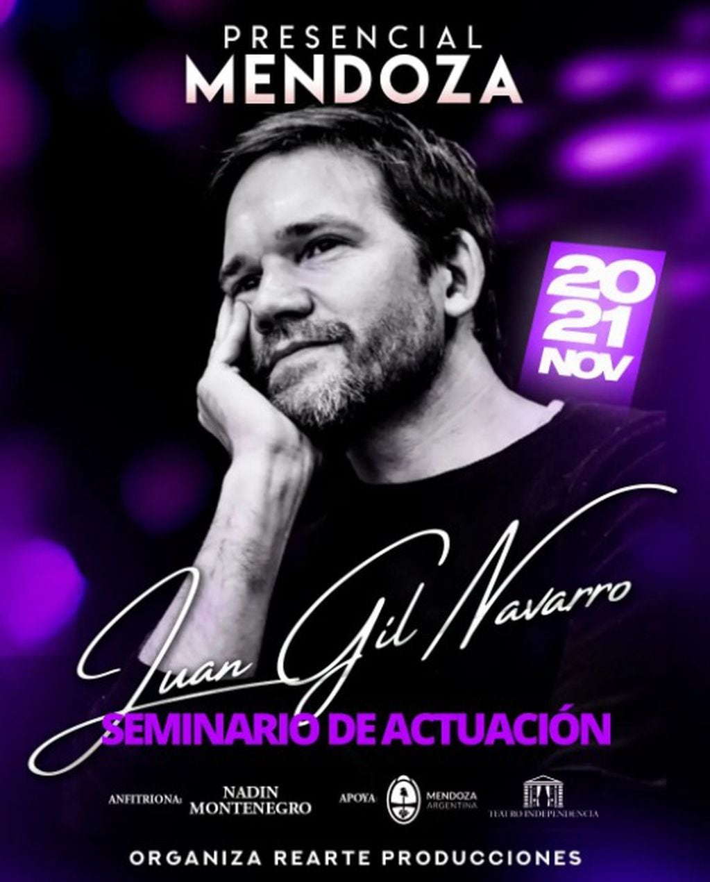 Seminario de actuación de Juan Gil Navarro en Mendoza