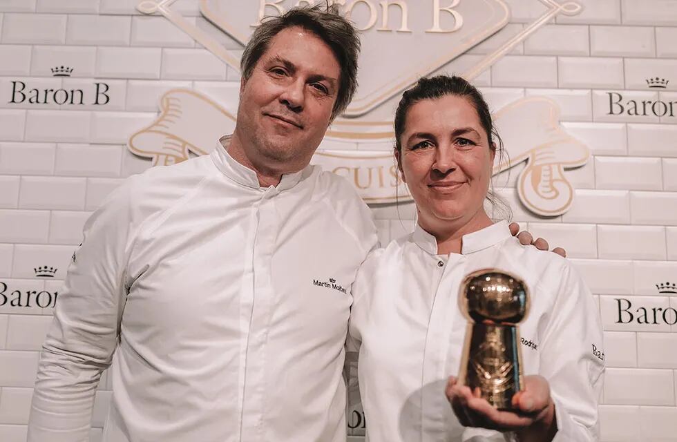 Martin Molteni junto a Florencia Rodríguez Ganadora del Prix Cuisine Baron B por su restaurante ‘El Nuevo Progreso’ de Jujuy. Gentileza.