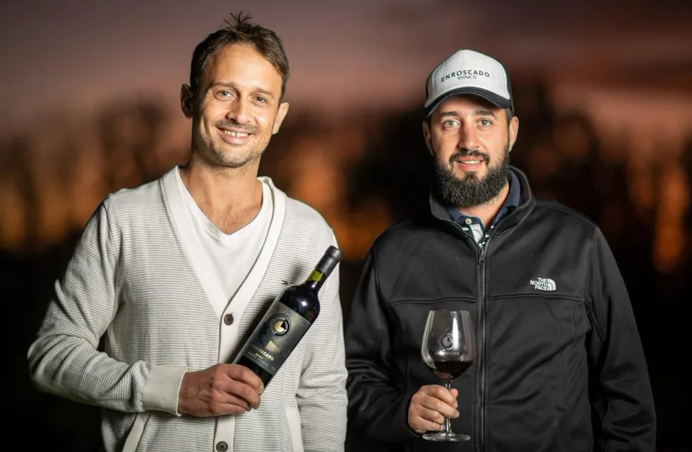 Lucas Moschetti y Maximiliano Kordys son Enroscado Wines.