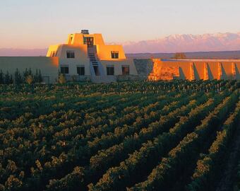 Catena Zapata encantadora por su arquitectura alusiva a los mayas.