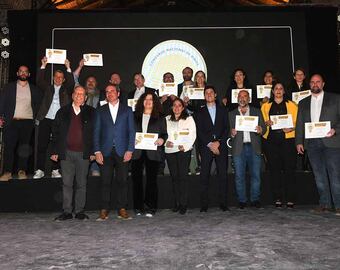 Fiesta y premiación del Concurso Nacional de Vinos Guarda14. Ganadores del premio gran oro.