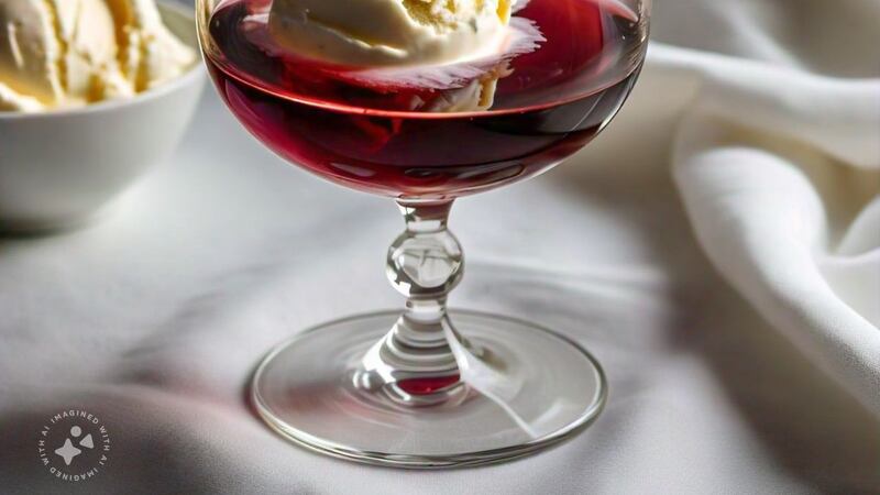 Vino tinto y helado de vainilla, ¿cómo preparar el postre viral del momento?