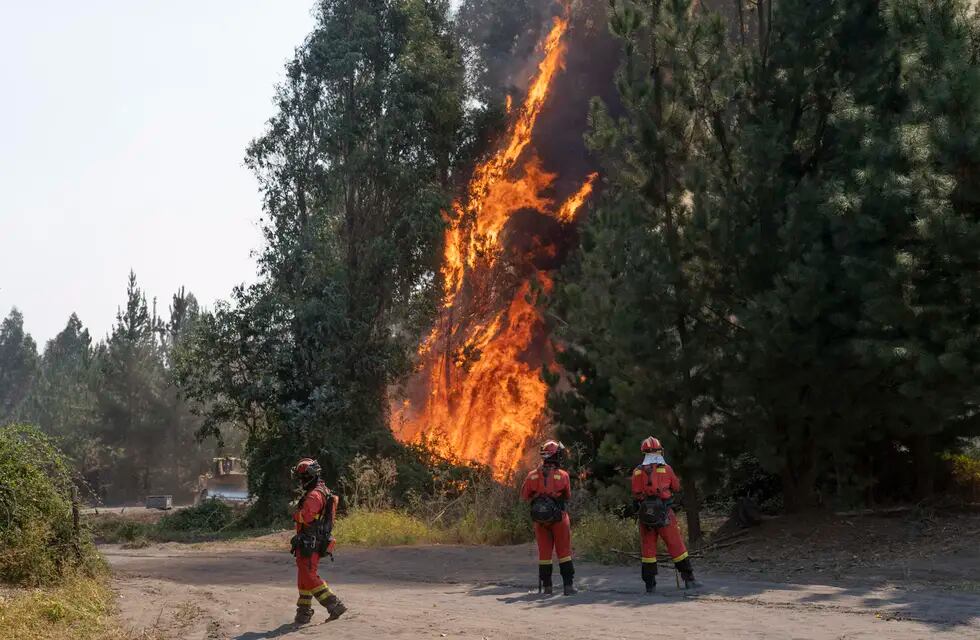 Incendios forestales en Chile, hay focos activos y escacez de agua.