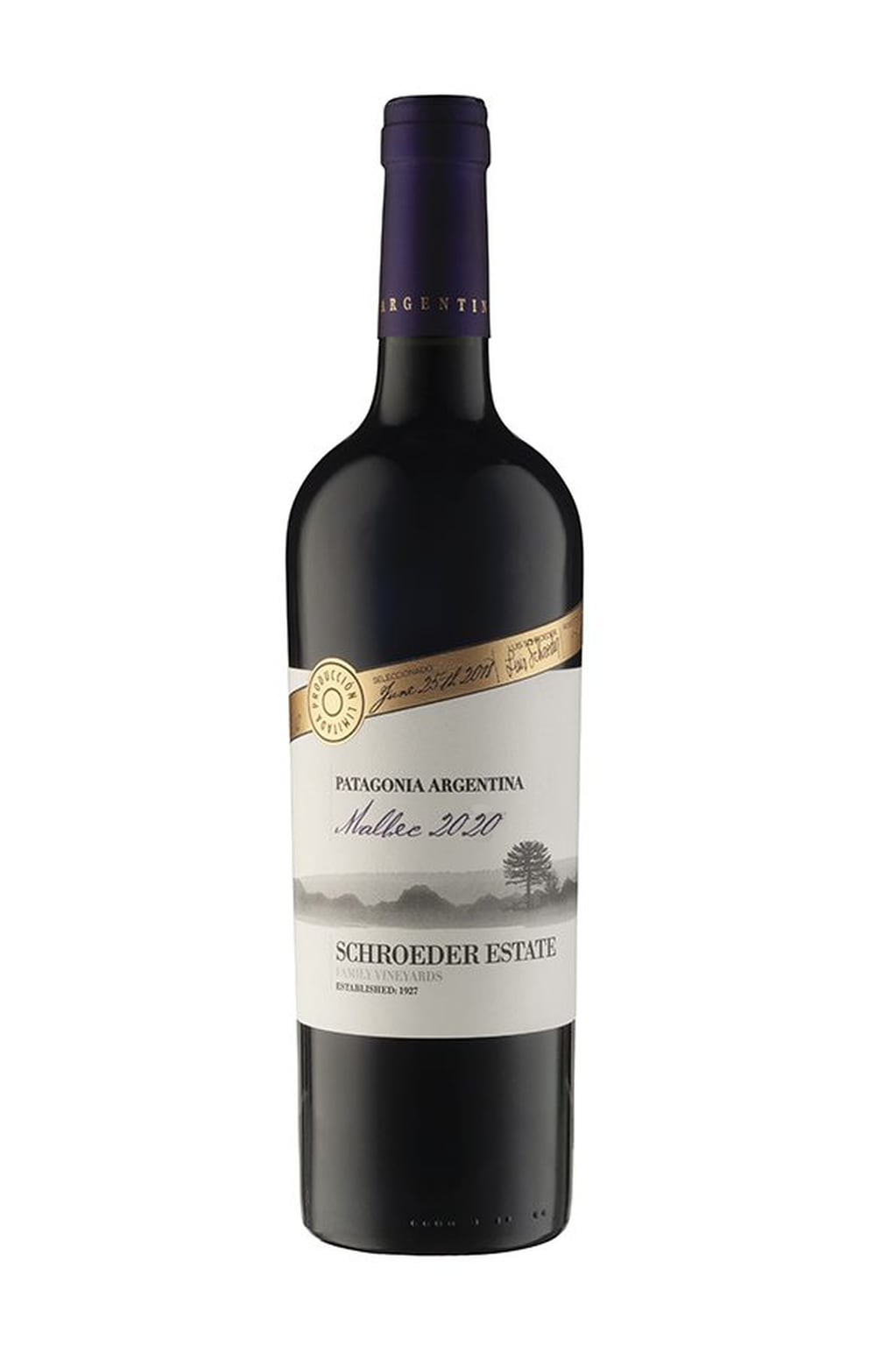 El Schroeder Estate Malbec 2020 es el único vino argentino en el listado asiático. - Gentileza